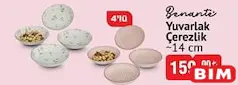 BENANTE YUVARLAK ÇEREZLİK 14 CM 4'LÜ